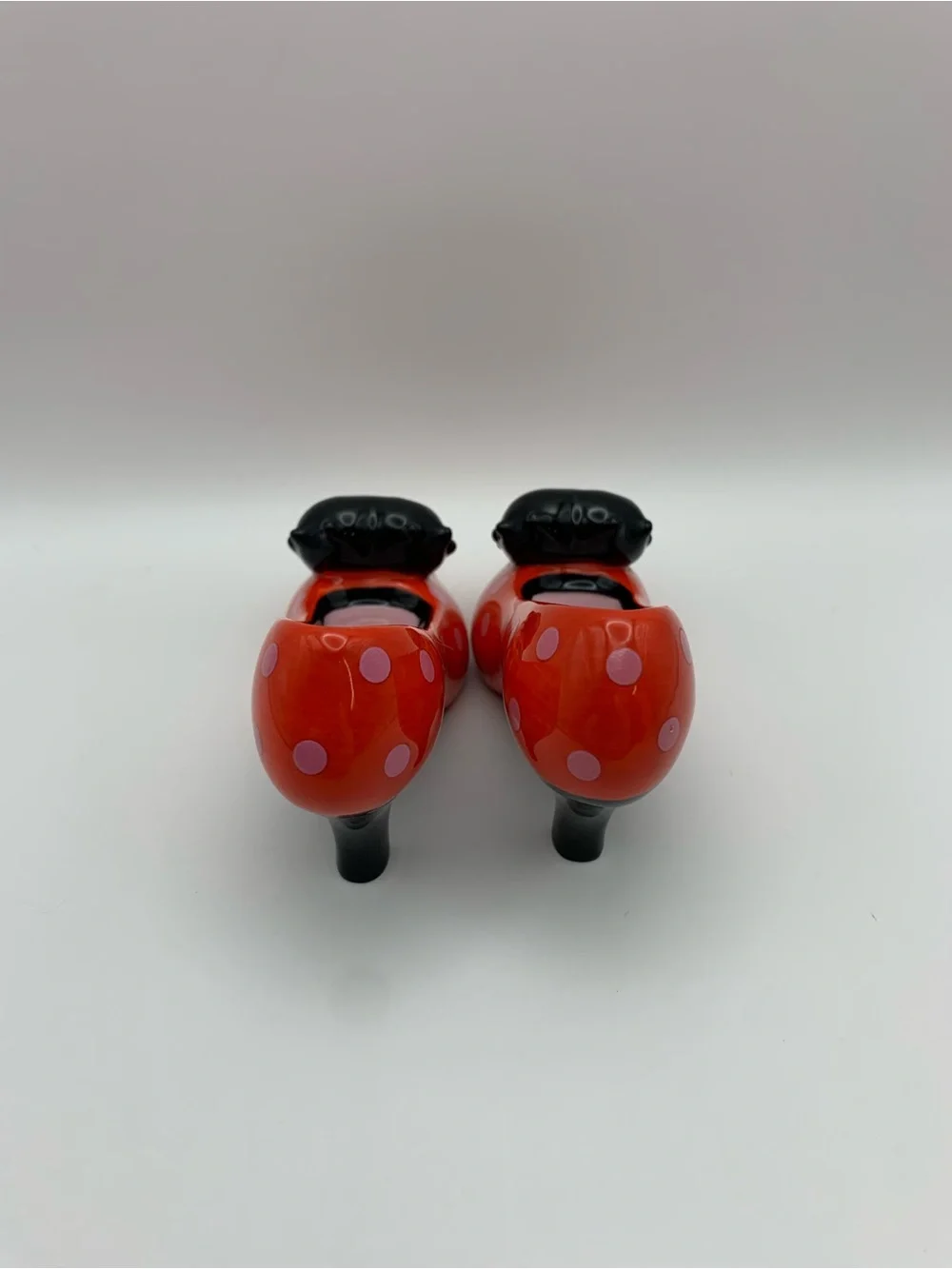 Betty Boop Salt & Pepper Shakers Red High Heel Shoes Pink Polka Dots